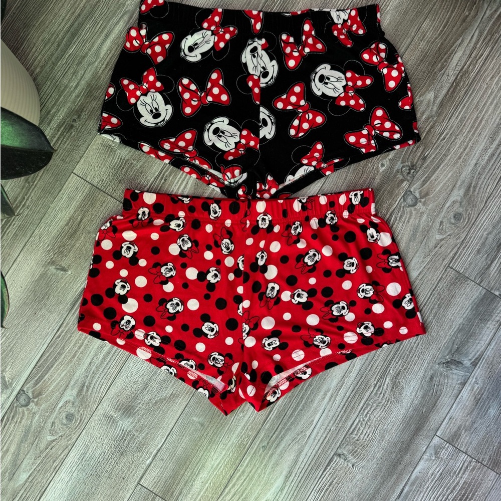 Minnie Mouse Print Sleep Shorts Set